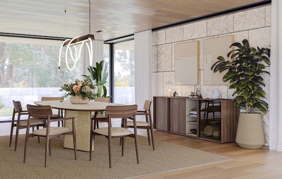 madeira nogueira, mobiliário em nogueira, decoração com nogueira, móveis de nogueira, design de interiores, elegância natural, decoração sofisticada, madeira nobre, aparador nogueira, móvel TV nogueira